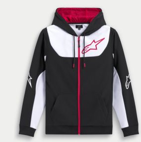 Sweat Alpinestars Hoodie Session Noir Blanc Rouge