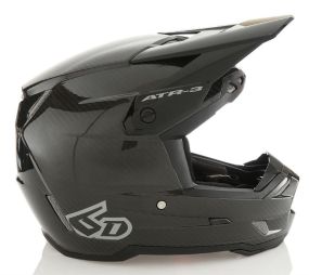 Casque 6D ATR-3 Solid Noir Brillant Carbone
