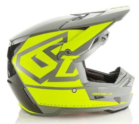 Casque 6D ATR-3 Hex Jaune Fluo Brillant
