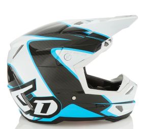 Casque 6D ATR-3 Wave Cyan Blanc Brillant