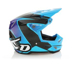 Casque 6D ATR-3 Wave Cyan Bleu Violet Brillant