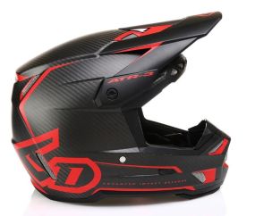 Casque 6D ATR-3 Nova Rouge Matt Carbone
