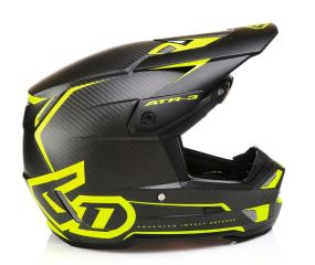 Casque 6D ATR-3 Nova Jaune Matt Carbone