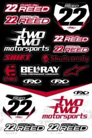 Planche stickers FX Chad REED TwoTwo motorsports 33x50