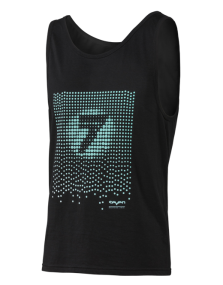 Tee Shirt Top Seven Acid Rain Tank Noir