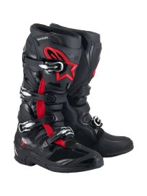 Bottes Alpinestars Tech 7 Noir Rouge Fluo