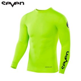 Maillot Seven Zero Blade Compression Jaune Fluo