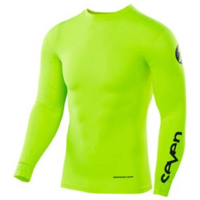 Maillot Enfant Seven Zero Blade Compression Jaune Fluo
