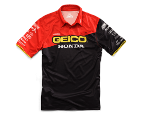 Chemise Pit Shirt 100% Geico/Honda Team Noir