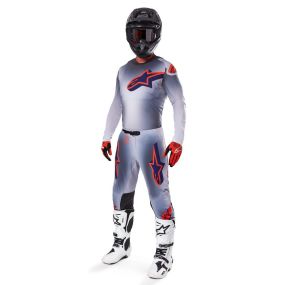 Tenue Complète Alpinestars Supertech Lipan Gris Orange Fluo