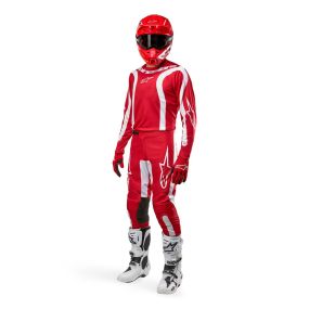 Tenue Complète Alpinestars Fluid Lurv Rouge Blanc