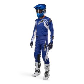 Tenue Complète Alpinestars Fluid Lucent Bleu Blanc