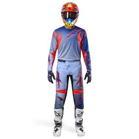 Tenue Complète Alpinestars Fluid Lucent Bleu Orange