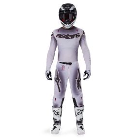 Tenue Complète Alpinestars Supertech Maker Argent Noir