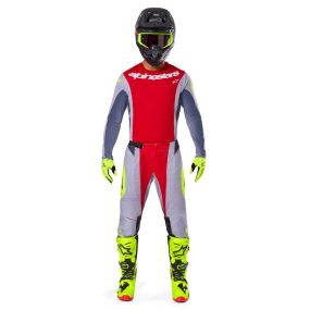 Tenue Complète Enfant Alpinestars Racer Melt Rouge Gris