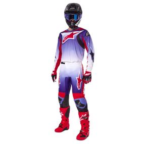 Tenue Complète Alpinestars Fluid Wurx Violet Rouge