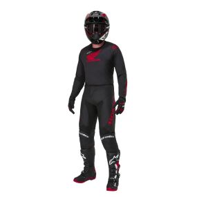 Tenue Complète Alpinestars Honda Racer Iconic Noir Rouge