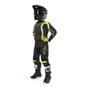 Tenue Complète Enfant Alpinestars Racer Lurv Noir Jaune Fluo