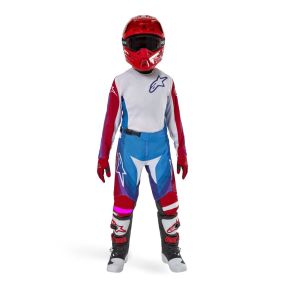 Tenue Complète Enfant Alpinestars Racer Pneuma Bleu rouge Blanc