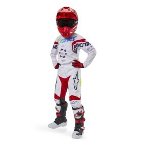 Tenue Complète Enfant Alpinestars Racer Hana Blanc Multicolore