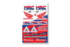 Planche de stickers D'cor Team Honda HRC