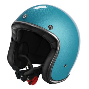 Casque Stormer Quartz Paillettes Turquoise Brillant