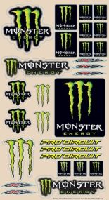 Planche stickers MONSTER/PRO CIRCUIT