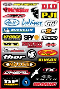 Planche de stickers FX Sponsor kit B