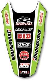 Déco de garde boue arrière FX KAWASAKI