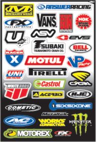 Planche stickers FX SPONSOR C