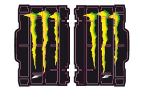 Deco grille radiateur monster