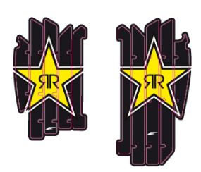 Deco grille radiateurs rockstar