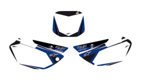 FONDS DE PLAQUE 85YZ BUD RACING WHITE