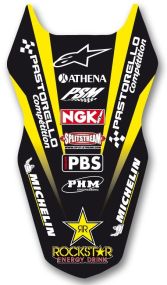 DECO DE GARDE BOUE ARRIERE SUZUKI BUD RACING ROCKSTAR