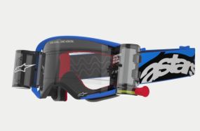 Masque Alpinestars Supertech Stream Roll-Off Bleu ecran Clair