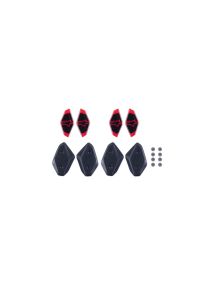 Couvres articulations+stickers pour genouilleres Alpinestars RK-10 Noir Rouge