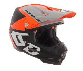 Casque 6D ATR-2 Helo Orange Gris