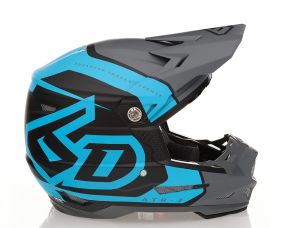 Casque 6D ATR-2 Torque Cyan Gris Mat