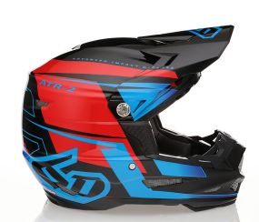 Casque 6D ATR-2 Mach Rouge Noir Bleu