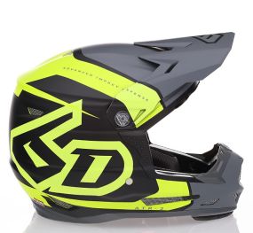 Casque Enfant 6D ATR-2 Torque Jaune Fluo Mat