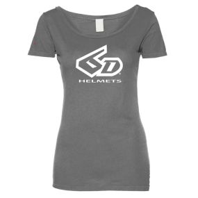 Tee shirt femme 6D Helmet Go Bold Gris Blanc