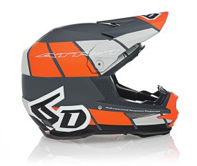 Casque 6D ATR-1 Shear Orange Gris Noir