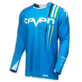 Maillot Seven Rival Flow Cyan Navy