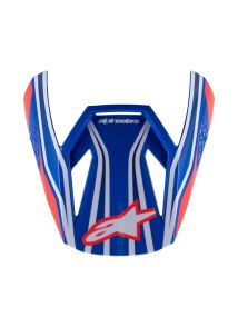 Visière Alpinestars S-M3 Wurx Bleu Rouge Blanc Noir Brillant