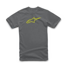 Tee Shirt Alpinestars Ageless Classic Gris Hi Vis Jaune