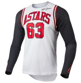 Maillot Alpinestars Techstar ACUMEN Blanc Noir Rouge