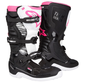 Bottes Alpinestars Tech 3 Stella Noir/Blanc/Pink