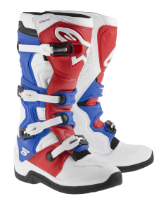 Bottes Alpinestars Tech 5 Blanc/Rouge/Bleu