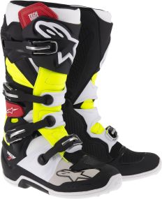 Bottes Alpinestars Tech 7 Noir/Rouge/Jaune