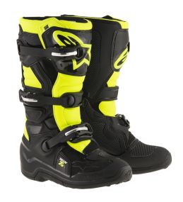 Bottes Enfant Alpinestars Tech 7S Noir Jaune Fluo